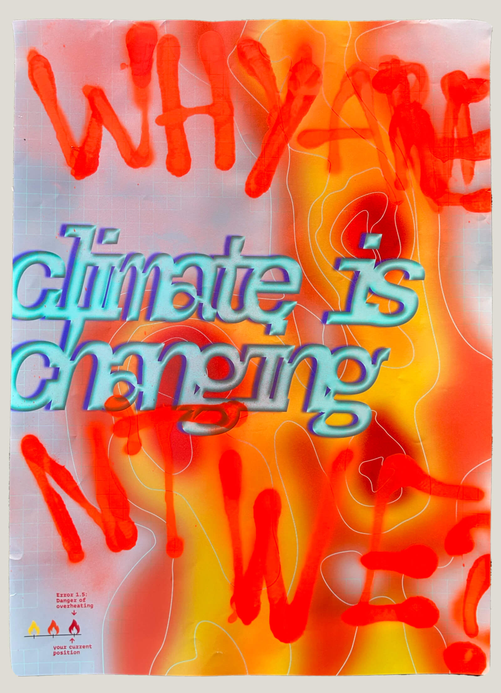 Büro Gestalten: Fridays For Future Plakat für den Globalen Klimastreik 2025 (Entwurf: Anne Schaupp)