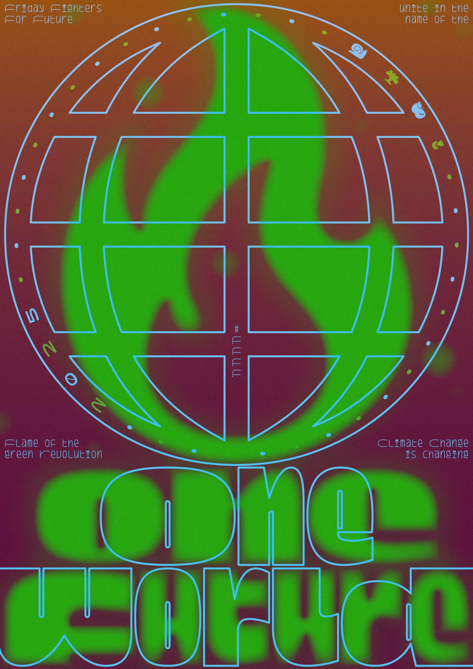 Büro Gestalten: Fridays For Future Plakat für den Globalen Klimastreik 2025 (Entwurf: Karsten Rohrbeck)