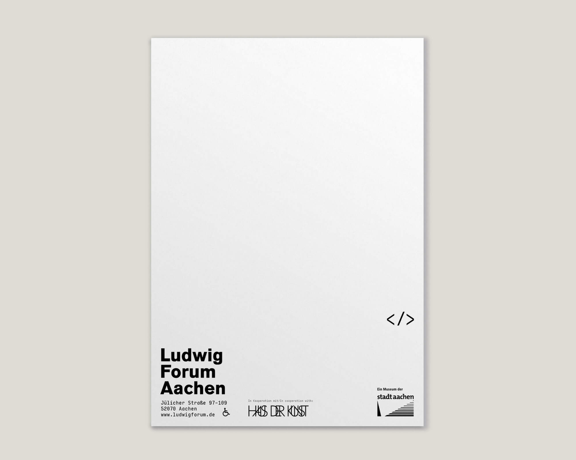 Büro Gestalten: Begleitheft zur Ausstellung »KI$$ KI$$« (Shu Lea Cheang, Ludwig Forum Aachen 2025/26), Rückseite des Booklets