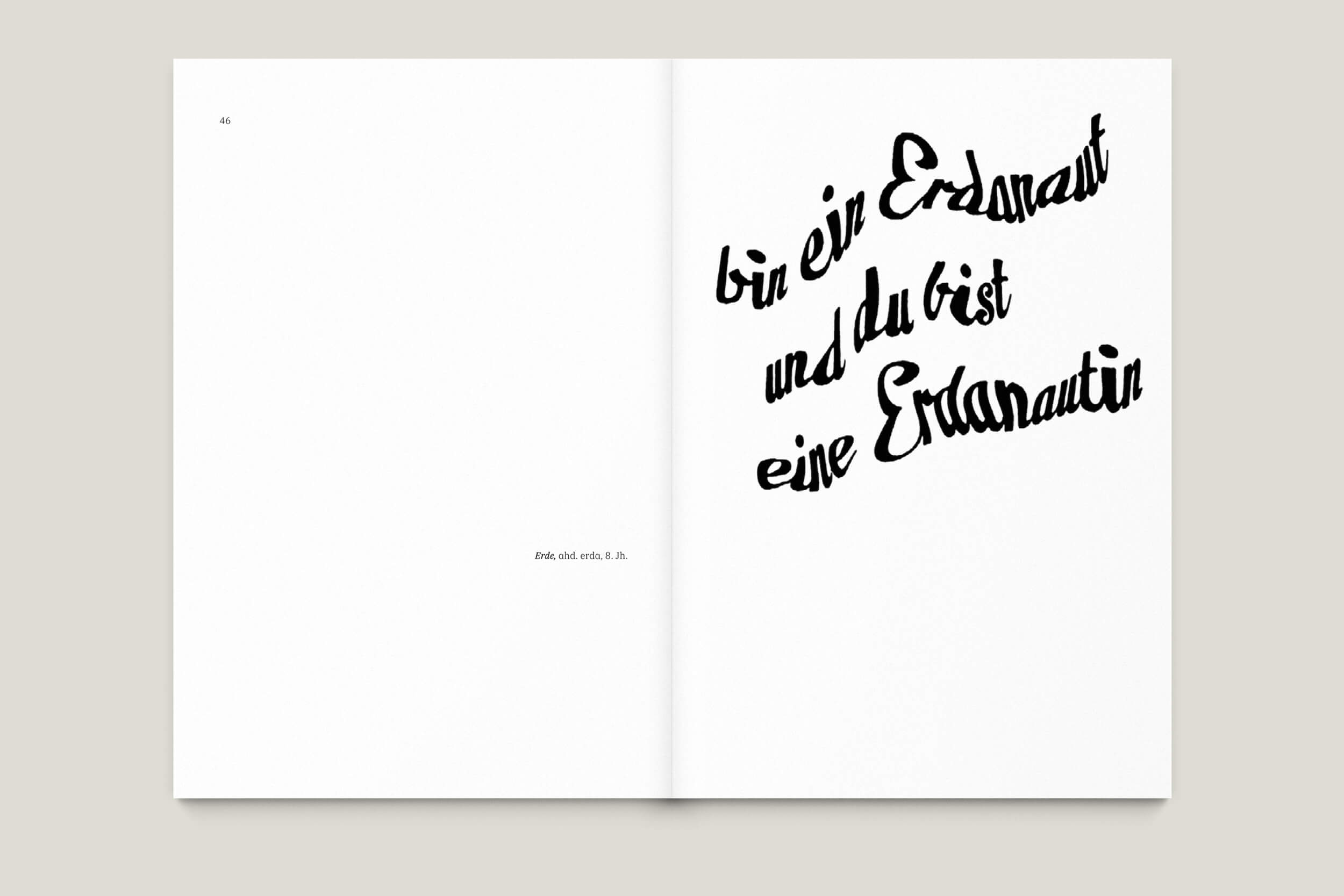 Büro Gestalten: Anstiftung zum Gerangel, Gedichtband (S. 46–47, MU)