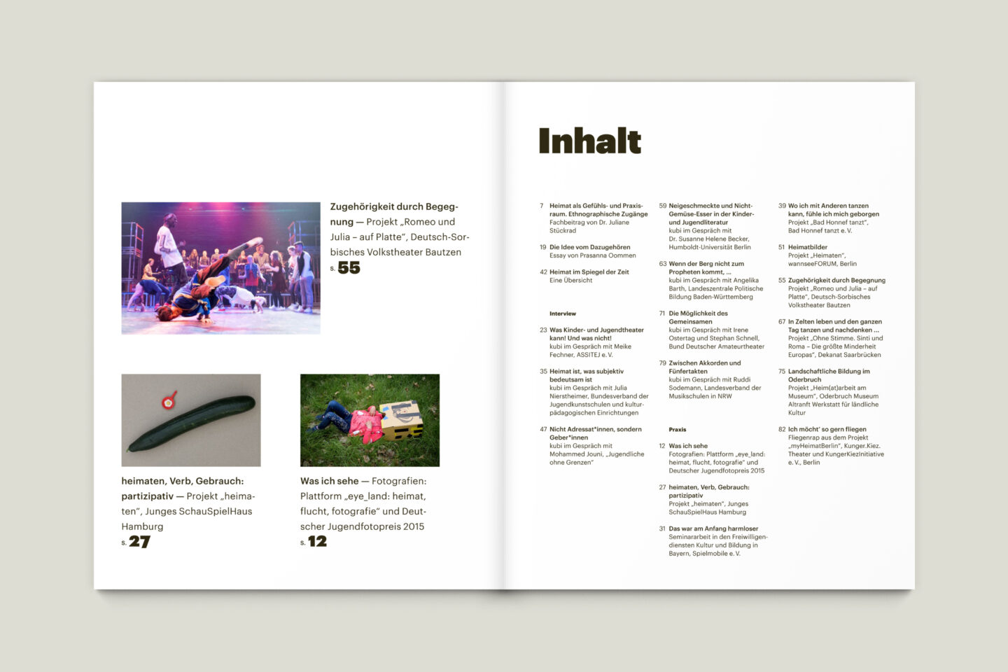 Büro Gestalten: KUBI Magazin Ausgabe 16 Inhalt Inhaltsverzeichnis