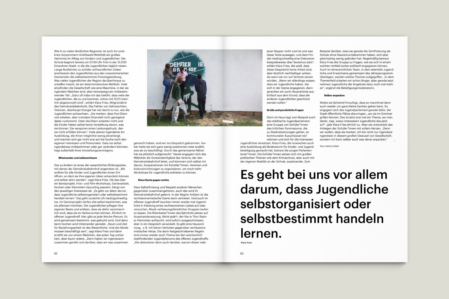 Büro Gestalten: KUBI Magazin Ausgabe 18 Artikel Layout