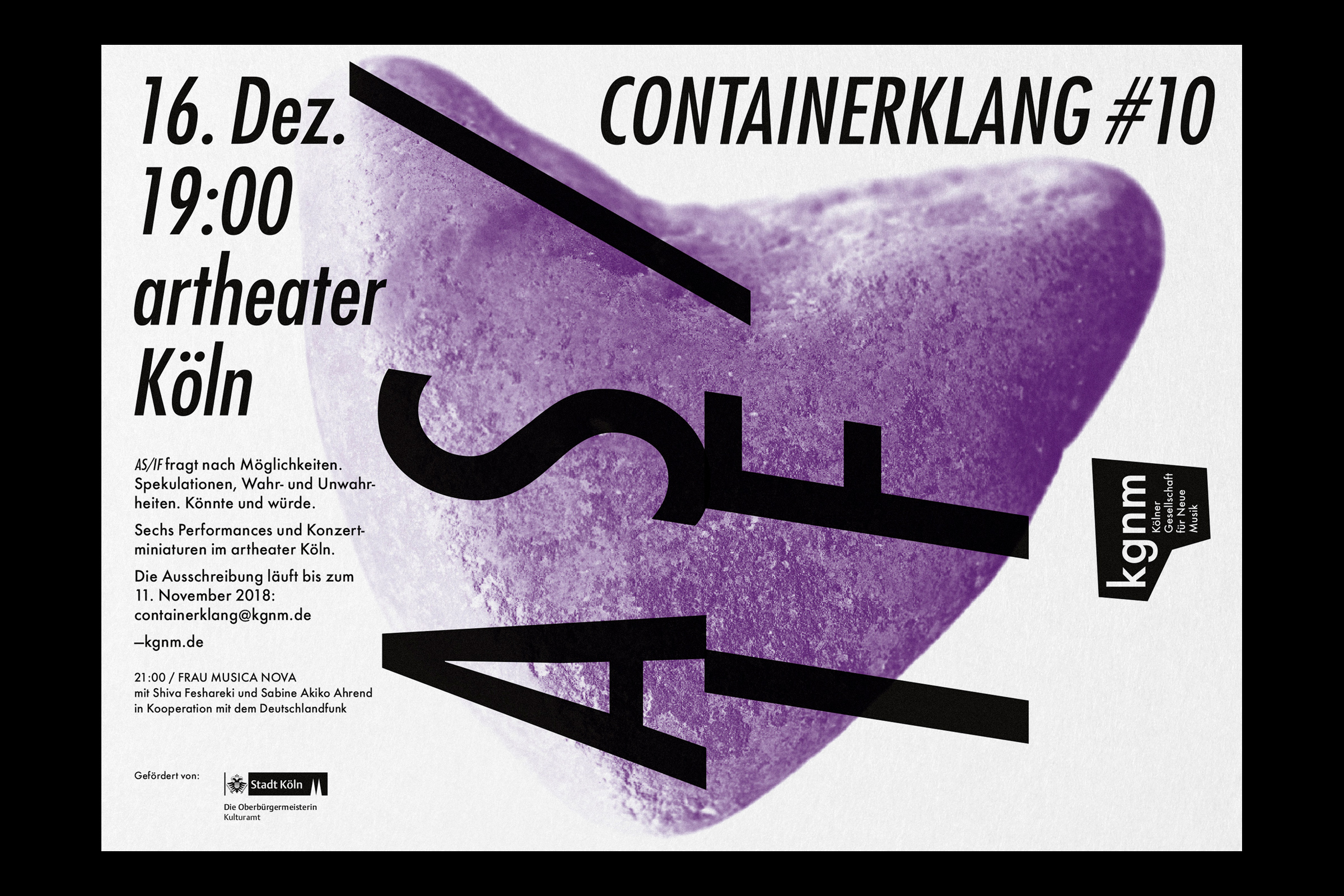 Containerklang Veranstaltungskommunikation | Printdesign