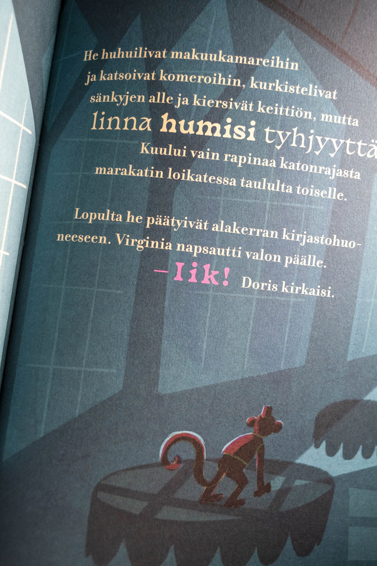 Büro Gestalten: Kolme Kuningatarta – Kinderbuch, Foto einer Innenseite 2 (Illustration: Luisa Jung, Text: Heidi Viherjuuri)