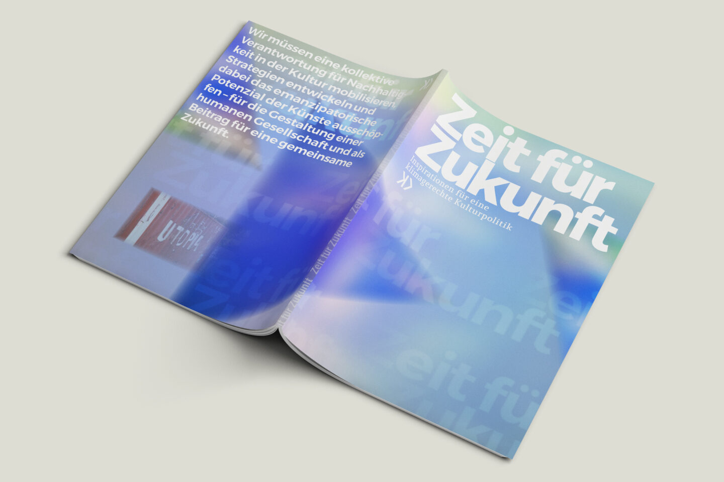 Büro Gestalten: Zeit für Zukunft – Sonderpublikation der Kulturpolitischen Gesellschaft Bonn anlässlich der gleichnamigen Summerschool 2020, Umschlag