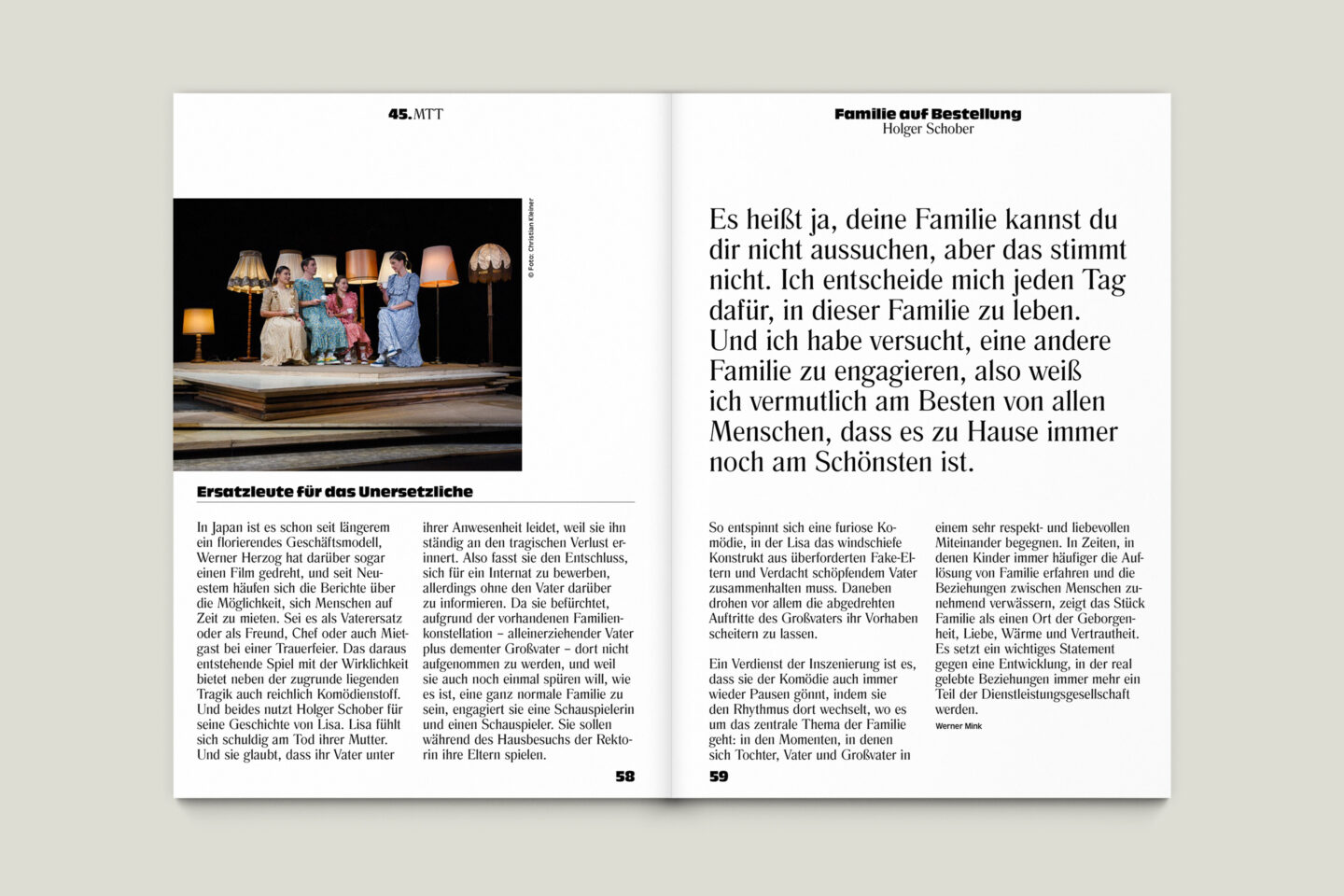 Programmbroschur Stücke 45 – Mülheimer Theatertage 2020 S. 58-59
