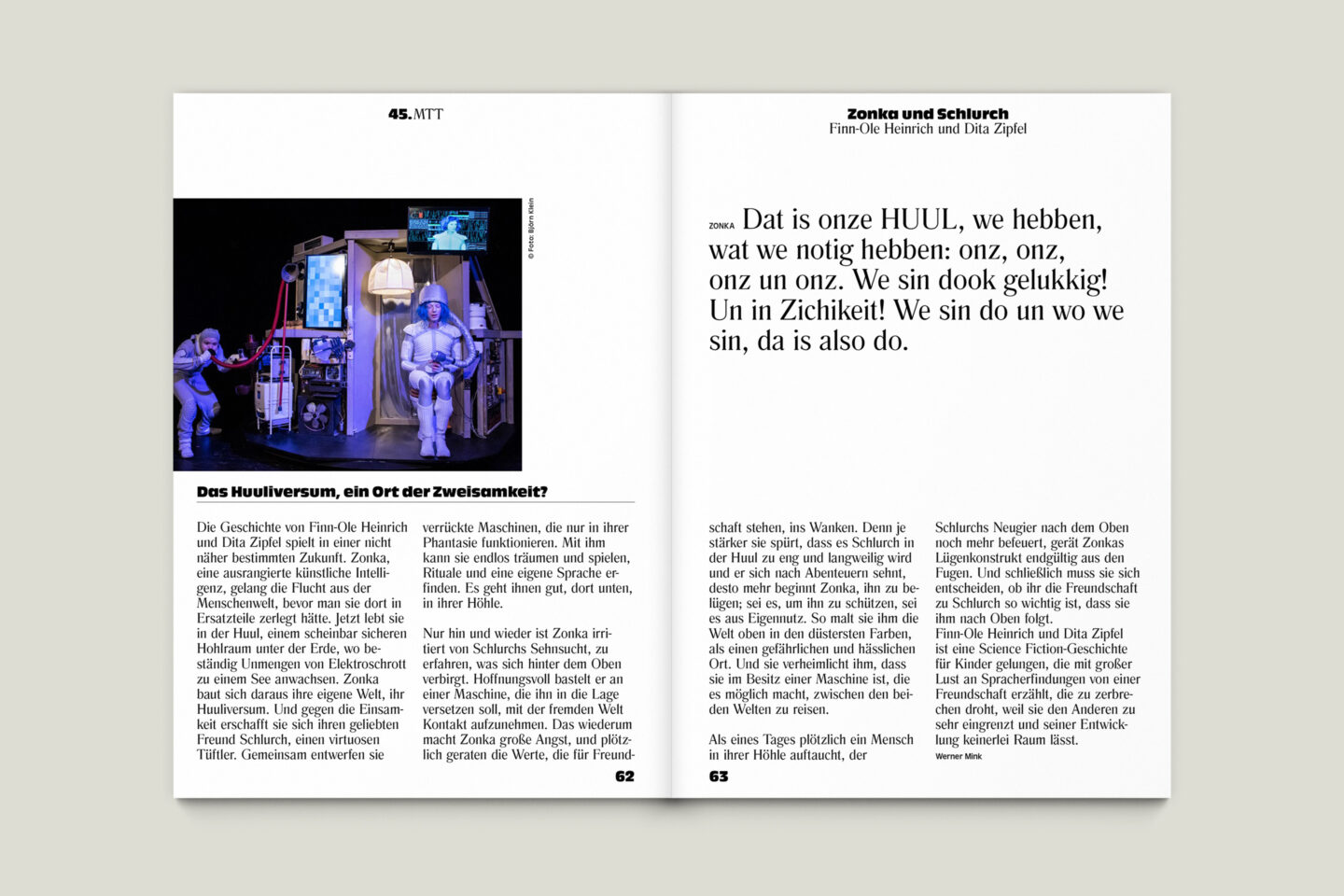 Programmbroschur Stücke 45 – Mülheimer Theatertage 2020 S. 62-63